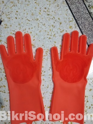 Silicone rubber Dish Washing Gloves